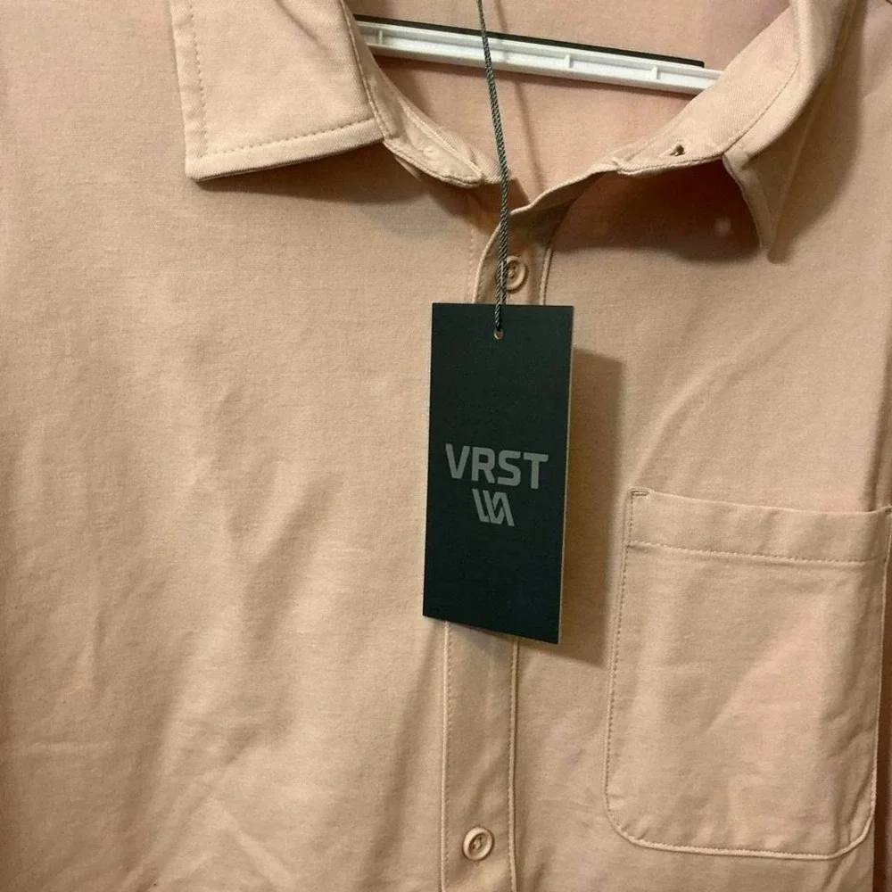 VRST‎ pink button up shirt XL